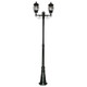 Vienna Twin Head Tall Post Light - Black Finish / B22 Vienna Twin Head Tall Post Light - Black Finish / B22